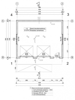 GARAŻ DWUSTANOWISKOWY G21 - modern 2