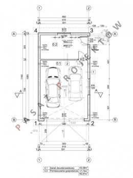 GARAŻ DWUSTANOWISKOWY G223