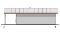 GARAŻ TRZYSTANOWISKOWY Z WIATĄ G2055