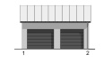 GARAŻ DWUSTANOWISKOWY G0722