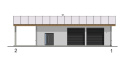 GARAŻ DWUSTANOWISKOWY Z WIATĄ G2055B