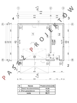 GARAŻ DWUSTANOWISKOWY G2113 - modern