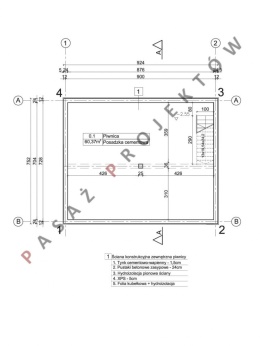 BUDYNEK GARAŻOWO-GOSPODARCZY Z PIWNICĄ H21P