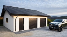 BUDYNEK GARAŻOWO-GOSPODARCZY Z PIWNICĄ H21P