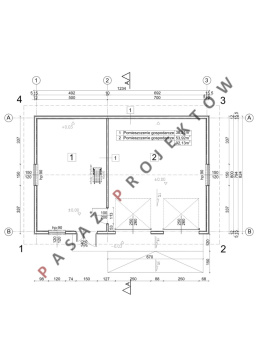 BUDYNEK GOSPODARCZY GS011 W TECHNOLOGII SZKIELETOWEJ