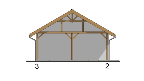 GARAŻ DWUSTANOWISKOWY Z WIATĄ G214W