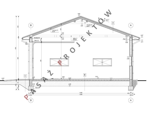 BUDYNEK GARAŻOWO-GOSPODARCZY G014C