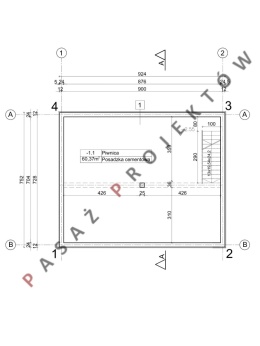 BUDYNEK GARAŻOWO-GOSPODARCZY Z PIWNICĄ T21P