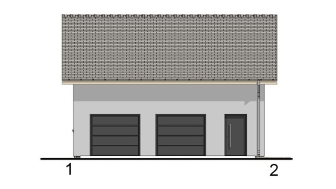 BUDYNEK GARAŻOWO-GOSPODARCZY Z PIWNICĄ T21P