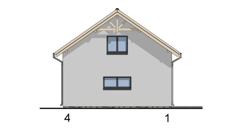 BUDYNEK GARAŻOWO-GOSPODARCZY Z PIWNICĄ T21P