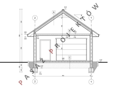 GARAŻ JEDNOSTANOWISKOWY K152