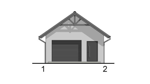 GARAŻ JEDNOSTANOWISKOWY K152