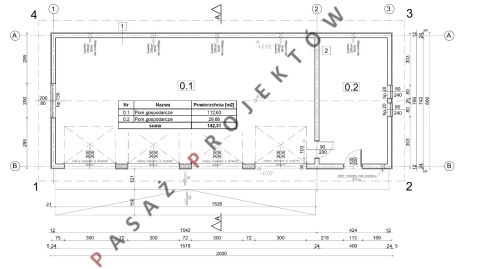 GARAŻ CZTEROSTANOWISKOWY G416