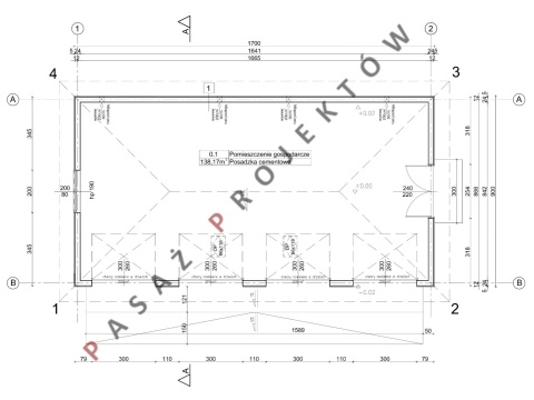 GARAŻ CZTEROSTANOWISKOWY H40