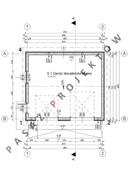 GARAŻ DWUSTANOWISKOWY F06B