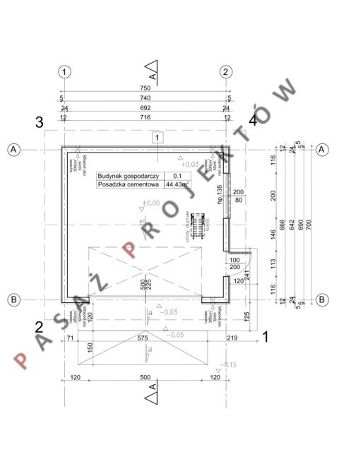 GARAŻ DWUSTANOWISKOWY F023