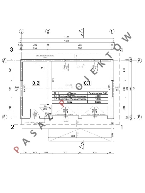 GARAŻ DWUSTANOWISKOWY F32R