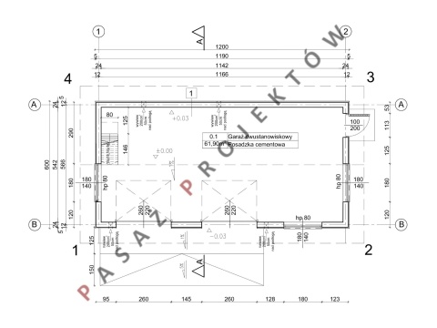 GARAŻ DWUSTANOWISKOWY K211