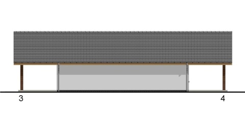 GARAŻ DWUSTANOWISKOWY Z DWOMA WIATAMI R2053