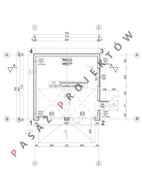 GARAŻ DWUSTANOWISKOWY R227