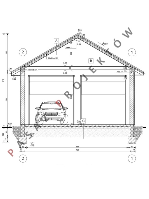 GARAŻ DWUSTANOWISKOWY R227