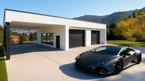 GARAŻ CZTEROSTANOWISKOWY Z WIATĄ GW41