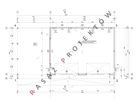 GARAŻ CZTEROSTANOWISKOWY Z WIATĄ GW41