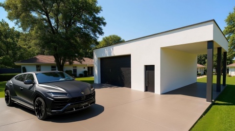 GARAŻ DWUSTANOWISKOWY Z WIATĄ GW12