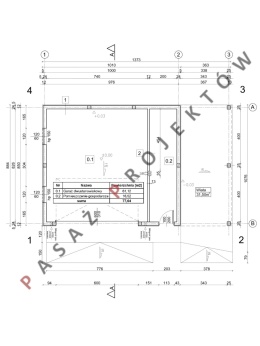 GARAŻ DWUSTANOWISKOWY Z WIATĄ GW12