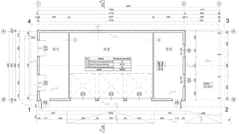 GARAŻ TRZYSTANOWISKOWY Z WIATĄ F214